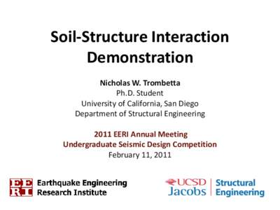 Soil-Structure Interaction Demonstration