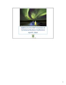 1  Four broad goals identified in the[removed]City of Yellowknife Economic Development Strategy  2