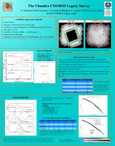 The Chandra COSMOS Legacy Survey S. Marchesi (Yale University, Università di Bologna), F. Civano (Yale University, SAO) and the COSMOS Legacy team* COSMOS Legacy Survey Details Cycle 14 XVP ●