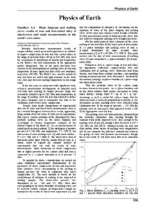 Physics of Earth  Physics of Earth Funtikov A.I. Phase diagram and melting curve results of iron and iron-nickel alloy of shock-wave and static measurements in the