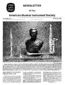 NEWSLETTER Of The American Musical Instrument Society February 1994