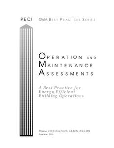 PECI  O&M Best Practices Series O peration and M aintenance