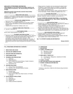 HIGHLIGHTS OF PRESCRIBING INFORMATION These highlights do not include all the information needed to use Jenloga safely and effectively. See full prescribing information for Jenloga. JENLOGA (clonidine hydrochloride) exte