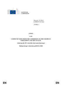 EUROPEAN COMMISSION Brussels, [removed]COM[removed]final ANNEX 1