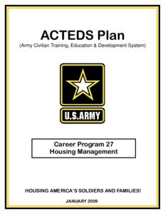 Army Civilian Training, Education and Development System (ACTEDS)
