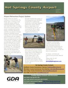 Hot Springs County Airport  Volume III Issue 5 May 2012