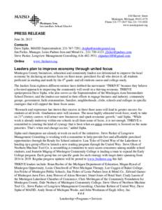 North Central Association of Colleges and Schools / Muskegon Community College / Muskegon County /  Michigan / Baker College / Muskegon Area Intermediate School District / West Michigan / Muskegon Lake / Geography of Michigan / Michigan / Muskegon /  Michigan