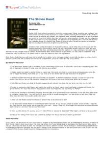 Reading Guide  The Stolen Heart By Lauren Kelly ISBN: [removed]Introduction