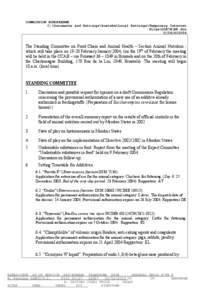 COMMISSION EUROPEENNE C:\Documents and Settings\kustebe\Local Settings\Temporary Internet Files\OLK7A\RP.doc D[removed]The Standing Committee on Food Chain and Animal Health – Section Animal Nutrition which will tak