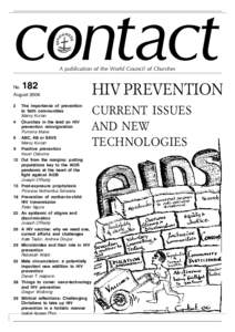 contact  HIV PREVENTION: Current issues and new technologies A publication of the World Council of Churches