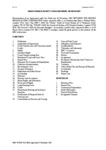 [removed]Amendments Nov2010 RADI O DRAM A SCRI PT COM M I SSI ONI NG AGREEM ENT Memorandum of an Agreement made the Ninth day of November 2005 BETWEEN THE BRITISH