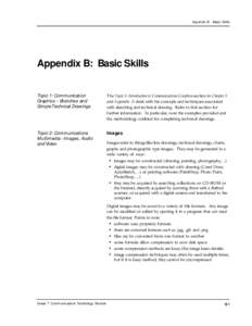 Appendix B - Basic Skills  Appendix B: Basic Skills Topic 1: Communication Graphics - Sketches and