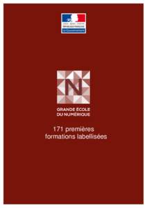 171 premières formations labellisées GRANDE ÉCOLE DU NUMÉRIQUE 171 PREMIÈRES FORMATIONS LABELLISÉES
