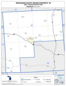 MICHIGAN STATE HOUSE DISTRICT[removed]Apportionment Plan 0 S H I AW A S S E E