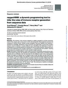 repgenHMM: a dynamic programming tool to infer the rules of immune receptor generation from sequence data