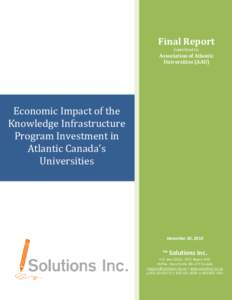 Final Report Submitted to: Association of Atlantic Universities (AAU)