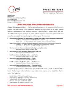 Microsoft Word - CIPPI_Award_Winners_CIP4_Press_Release_16September2009.doc