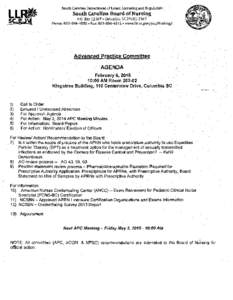 South Carolina Department of Labor, Licensing and Regulation·.  South Carolina Board of Nursing P.o. Box[removed]Columbia, SC[removed]Phone: [removed]4SS0. Fax: [removed]~4S1S. www.llr.sc.gov/pol/Nursing/