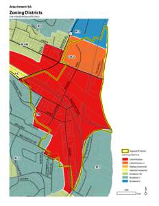 Attachment 9A  Zoning Districts Town of Hartford Proposed TIF District  A