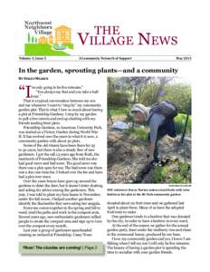 the Village Volume 5, Issue 5 A Community Network of Support
