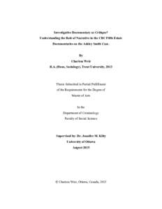 Feminism / Criminology / Culture / Postmodern theory / Ashley Smith inquest / Feminist school of criminology / Feminist literary criticism / Standpoint theory / Philosophy