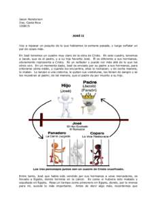 Jason Henderson Zoe, Costa RicaJOSÉ II Voy a repasar un poquito de lo que hablamos la semana pasada, y luego señalar un par de cosas más.