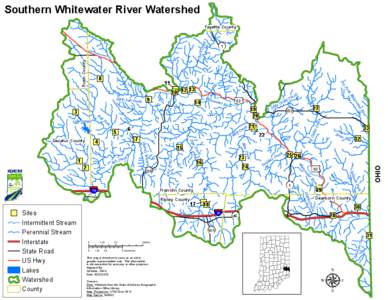 Southern Whitewater River Watershed k Cr eek Fayette County