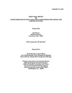 Microsoft Word - Dust Study Report 01_23_07 with cover sheet date corrected.doc