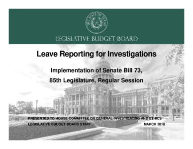 5201 Leave Investigation Reporting GIE 32918
