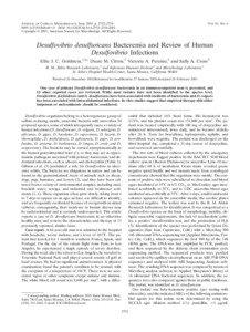 Bacterial diseases / Proteobacteria / Anaerobic infection / General practice / Desulfovibrio / D. vulgaris / Blood culture / Metronidazole / Pathogenic bacteria / Microbiology / Medicine / Bacteria