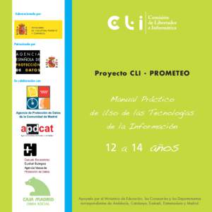 Subvencionado por  Patrocinado por Proyecto CLI - PROMETEO En colaboración con