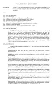 540 CMR: REGISTRY OF MOTOR VEHICLES  540 CMR 4.00: ANNUAL SAFETY AND COMBINED SAFETY AND EMISSIONS INSPECTION OF ALL MOTOR VEHICLES, TRAILERS, SEMI-TRAILERS AND CONVERTER