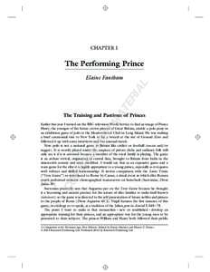 CHAPTER 1  The Performing Prince MA