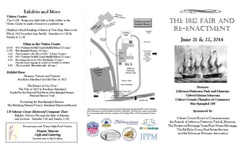 Exhibits and More Visitor Center: The 1812 Fair And RE-ENACTMENT