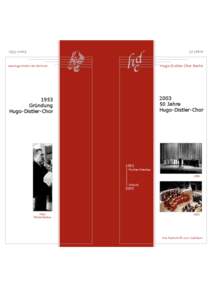 2003 50 Jahre Hugo-Distler-Chor