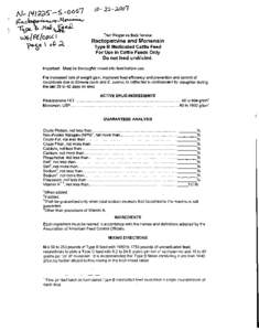 Agriculture / Ractopamine / Total Mixed Ration / Cattle feeding / Monensin / Sodium / Veal / Calf / Cattle / Livestock / Chemistry