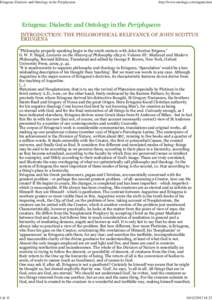 Neoplatonists / Religion / Mysticism / De divisione naturae / Christian theologians / Johannes Scotus Eriugena / Dermot Moran / Plotinus / Ontology / Christianity / Christian mystics / Mystics