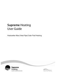 Microsoft Word - Heatseeker Maxi _Heat Pipe_ User Guide[removed]doc