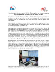 Hoàn thành gói Huấn luyện tại chỗ về Thiết kế phương thức bay theo phương pháp dẫn đường dựa theo tính năng (PBN) của JICA tại Việt Nam Kể từ tháng 7 vừa qua, Cơ Quan Hợp
