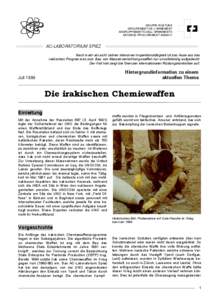 Die irakischen Chemiewaffen (PDF, 707 KB)