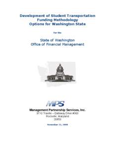 Washington Student Transportation Funding Formula