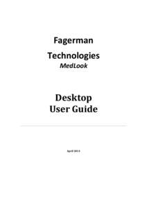 Fagerman Desktop Guide