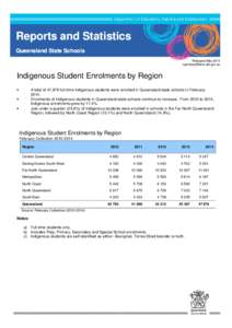 Queensland State Schools  Reports and Statistics Queensland State Schools Released May[removed]removed]