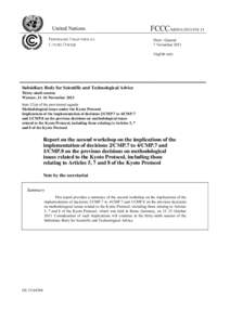 Carbon finance / Climate change / Kyoto Protocol / Land use /  land-use change and forestry / Removal Units / Intergovernmental Panel on Climate Change / Assigned amount units / Clean Development Mechanism / Certified Emission Reduction / Environment / United Nations Framework Convention on Climate Change / Climate change policy