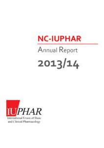 NC-IUPHAR Annual Report  Background