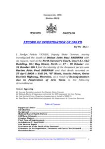 Coroners Act, 1996 [Section[removed]Western  Australia