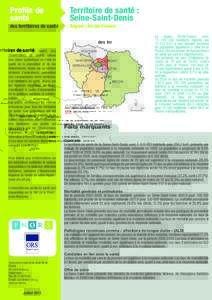 Profils de santé Territoire de santé : Seine-Saint-Denis