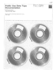 Anthropometric Tape Number 5301 National Health and Nutrition 1976-l 980  Examination