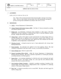 SECTION ARIZONA ACCOUNTING MANUAL PAGE  II-C-2