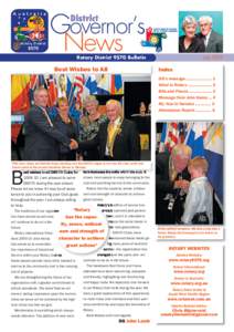 Governor’s News Rotary District 9570 Bulletin  Best Wishes to All